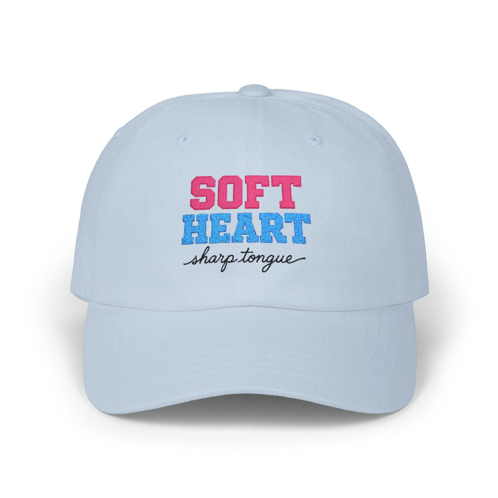 Soft Heart Sharp Tongue Dad Cap | Embroidered Heart & Script