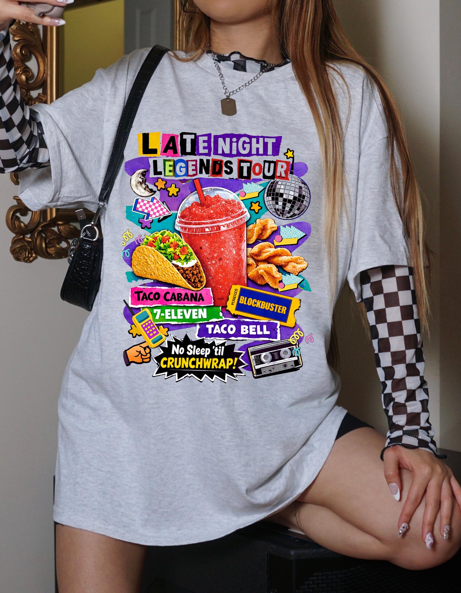 Late Night Legends Tour T-Shirt | Fast Food Graphic Tee