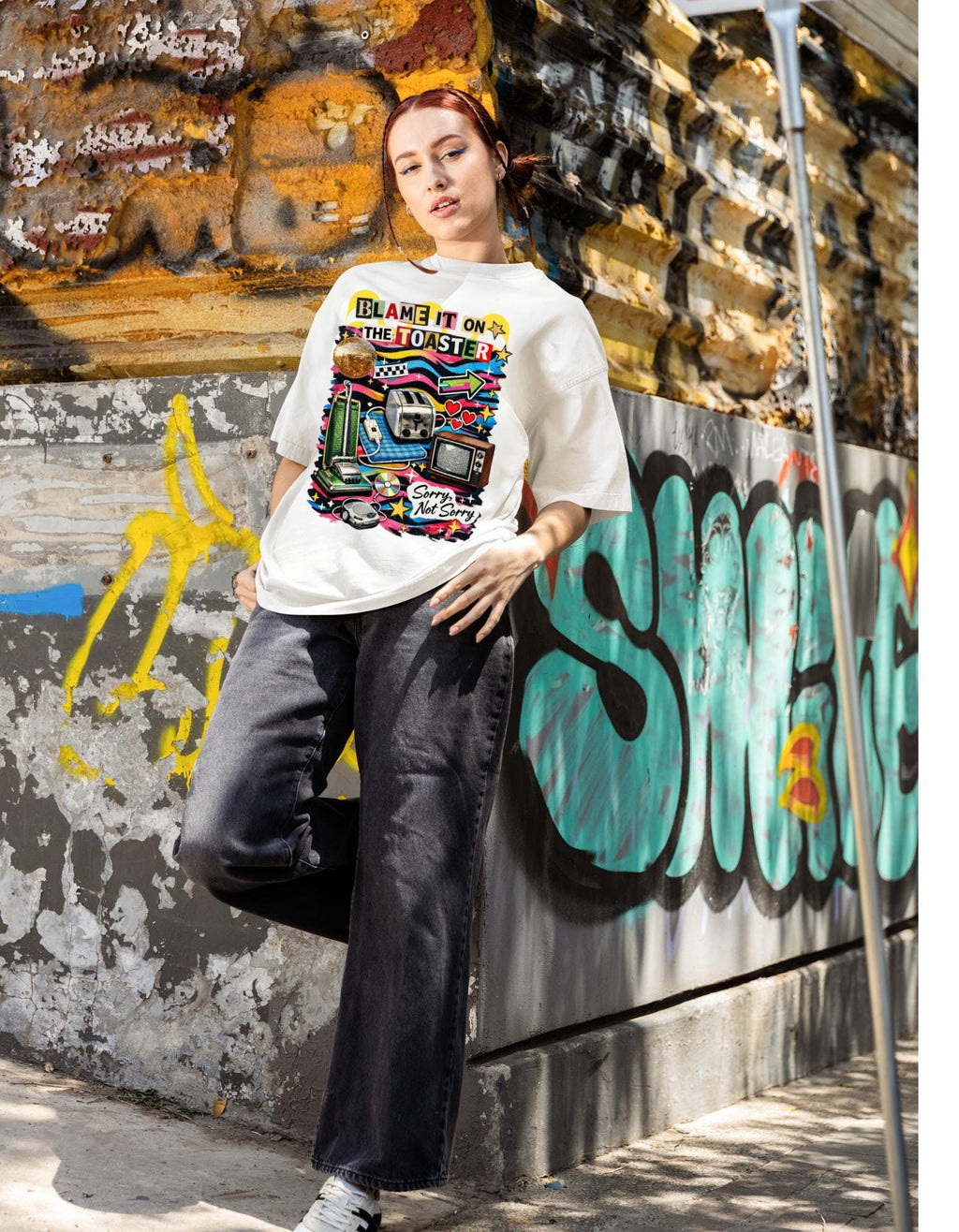 Retro Toaster Graphic Tee | Funny Vintage Appliance Collage