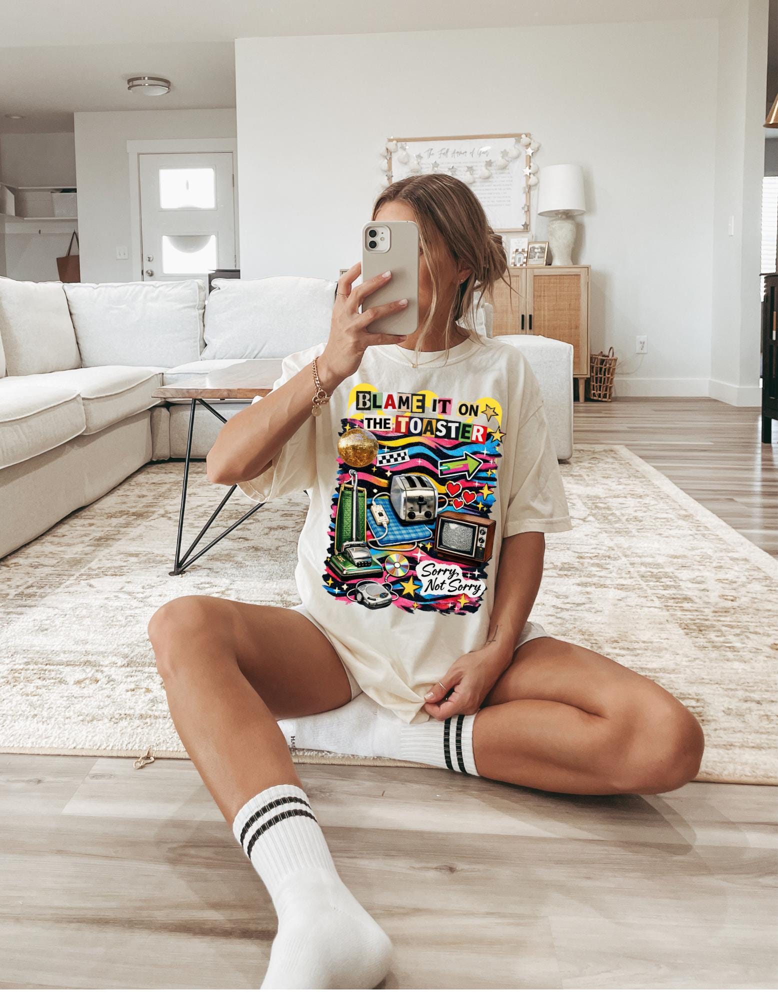 Retro Toaster Graphic Tee | Funny Vintage Appliance Collage