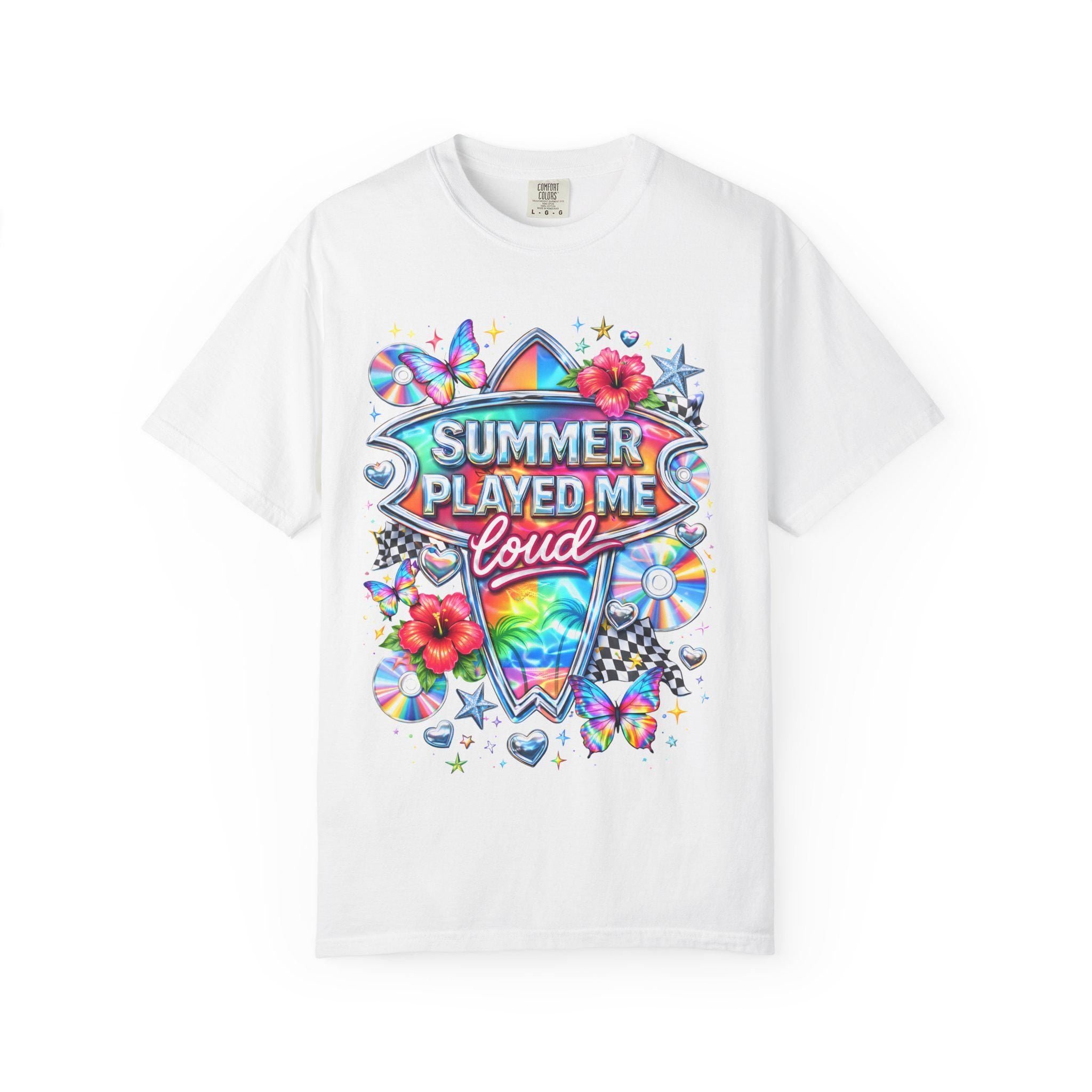 Summer Played Me Loud Comfort Colors Retro Y2K Graphic Sweatshirt