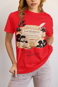 Victorian Lady Silhouettes T-Shirt | Vintage Quill & Floral Novelty Tee