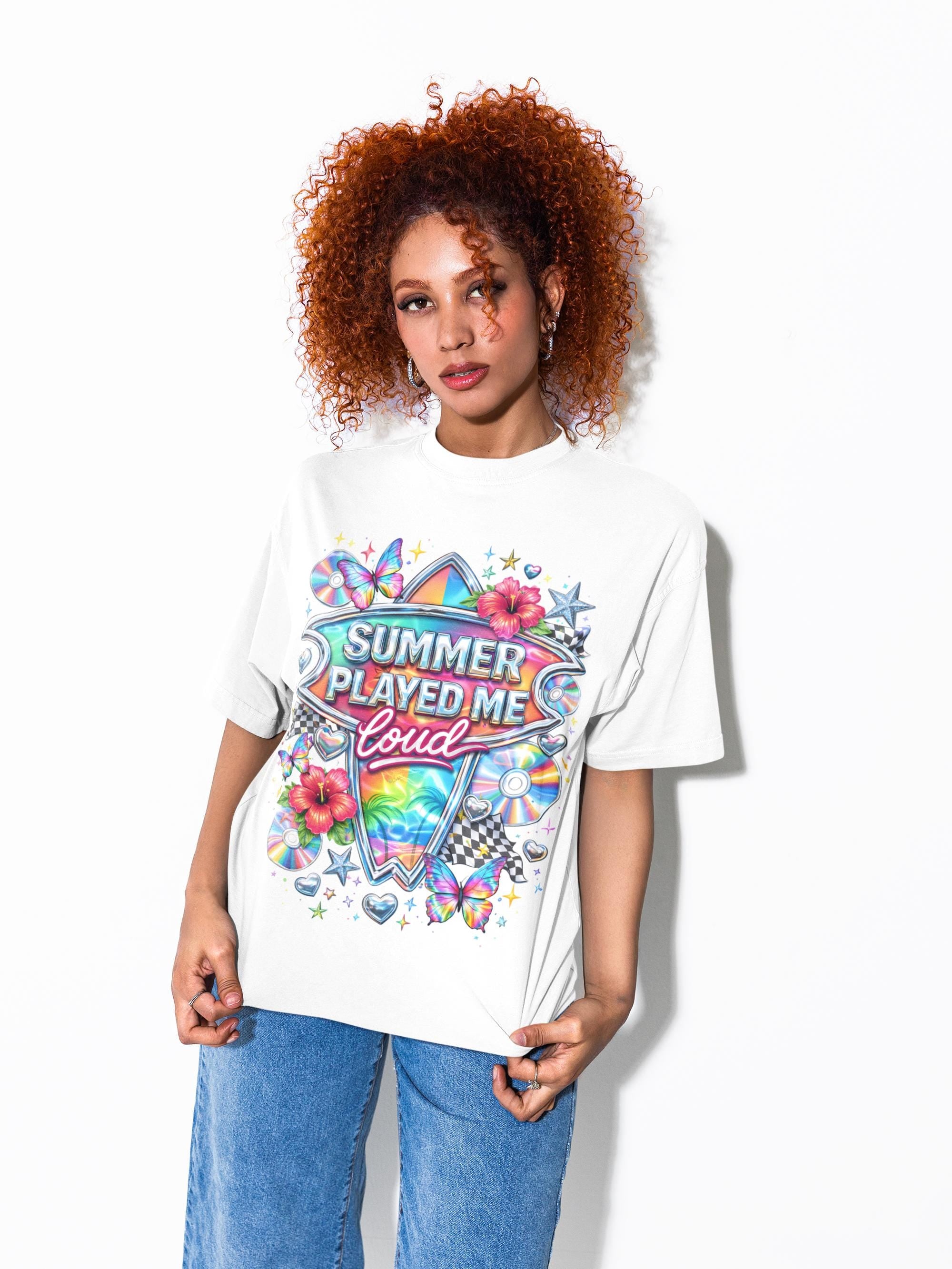 Summer Played Me Loud Comfort Colors Retro Y2K Graphic Sweatshirt