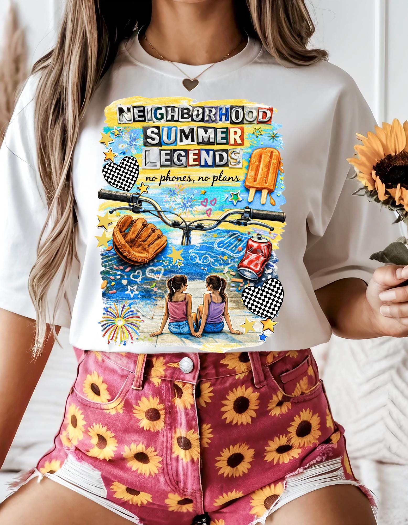 Neighborhood Summer Legends Tee - No Phones Plans Zillennial Nostalgia Shirt Vintage Retro Graphic Unisex