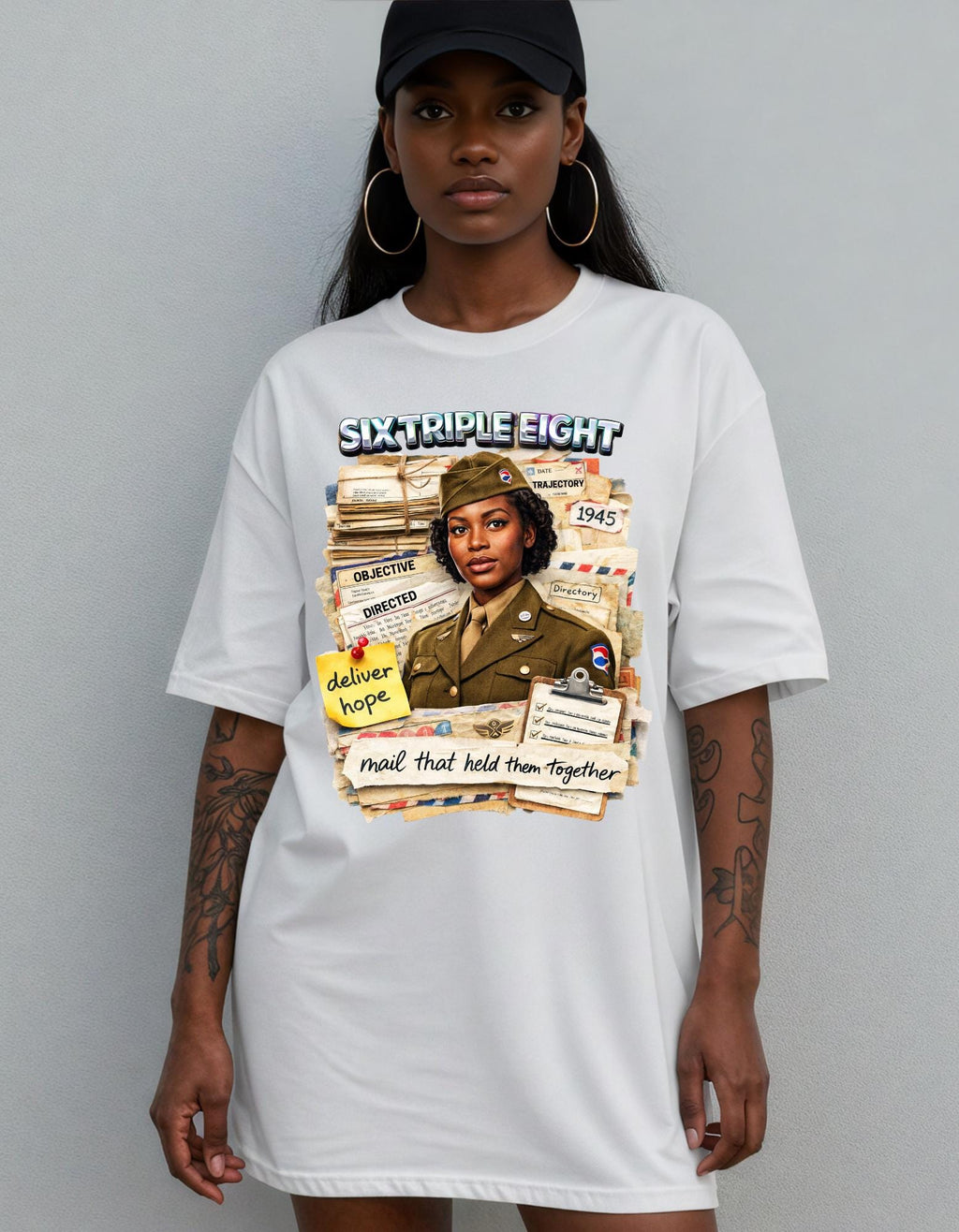 WWII Female Soldier Mail That Held Them Together T-shirt | 368th Tribute