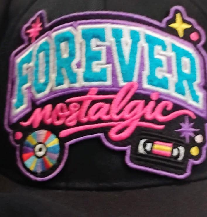Forever Nostalgic embroidered Dad Cap | Retro roller skate patch