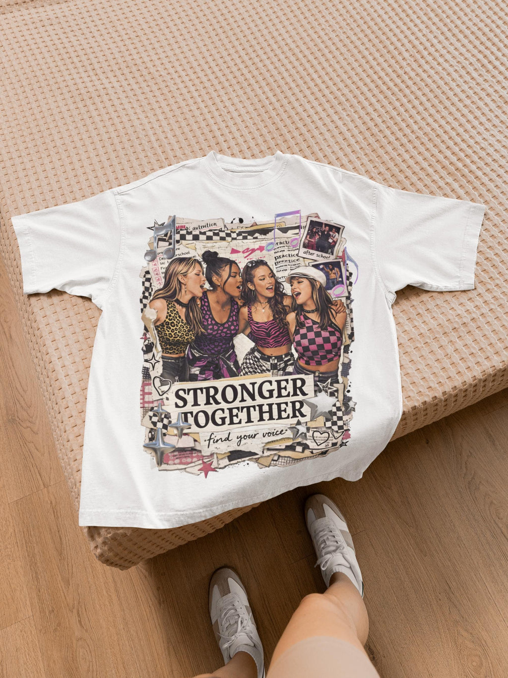 Y2K Girl Group Tee | Stronger Together Graphic T-Shirt