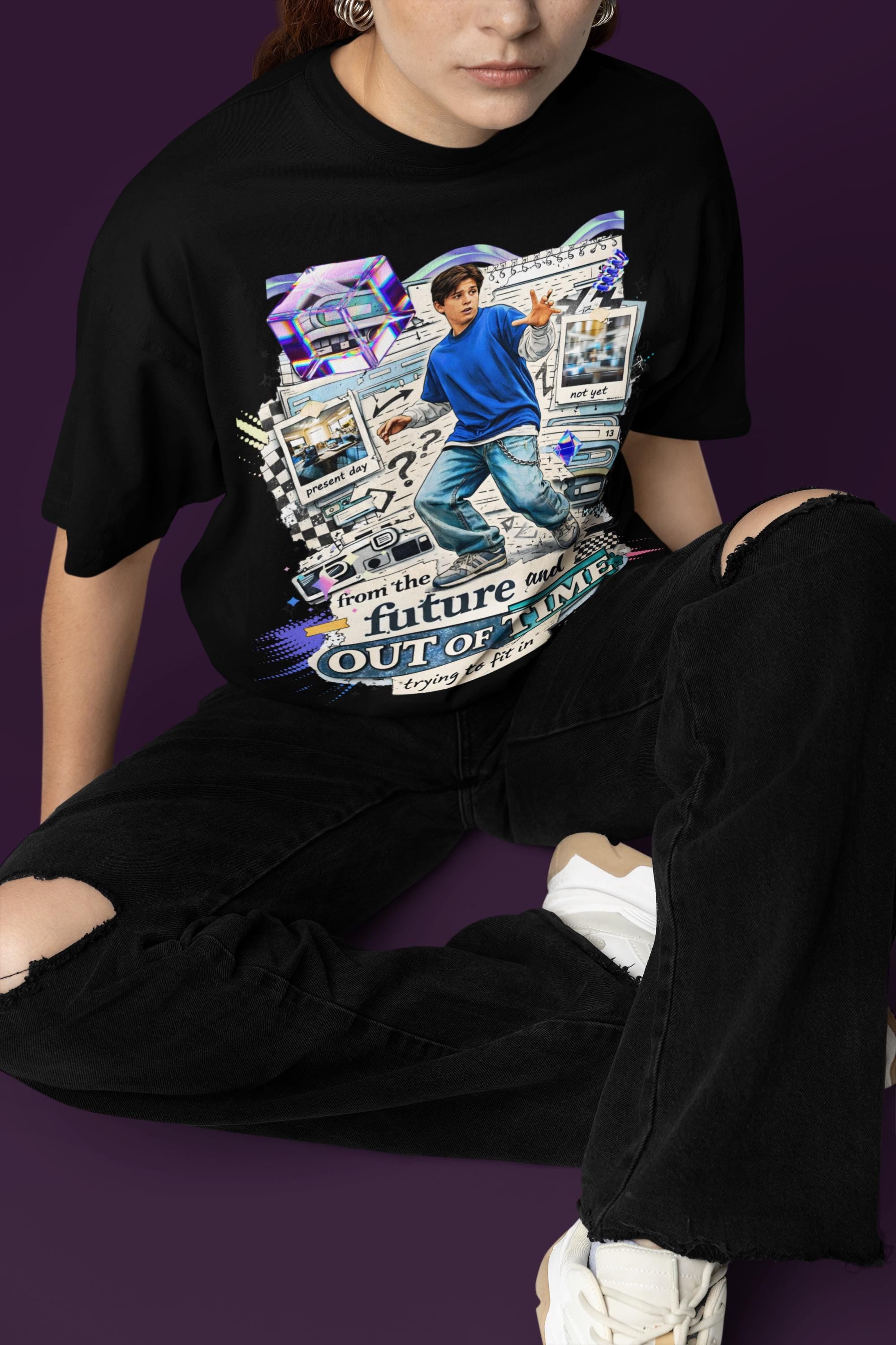 Y2K Graphic Tee | Out of Time, Zillennial Nostalgia