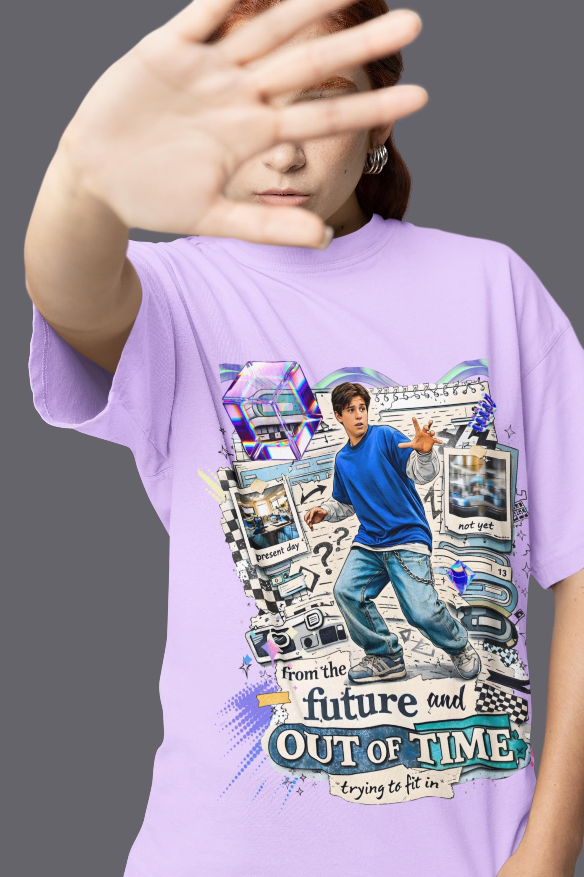 Y2K Graphic Tee | Out of Time, Zillennial Nostalgia