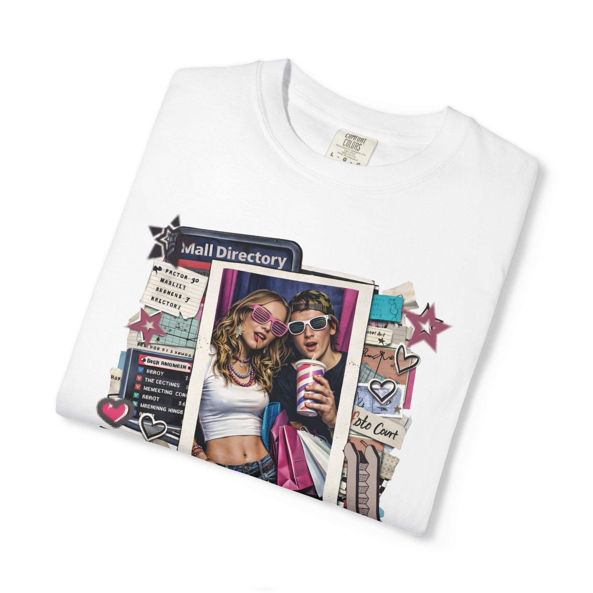 90s Mall Food Court T-Shirt | Vintage Collage Tee