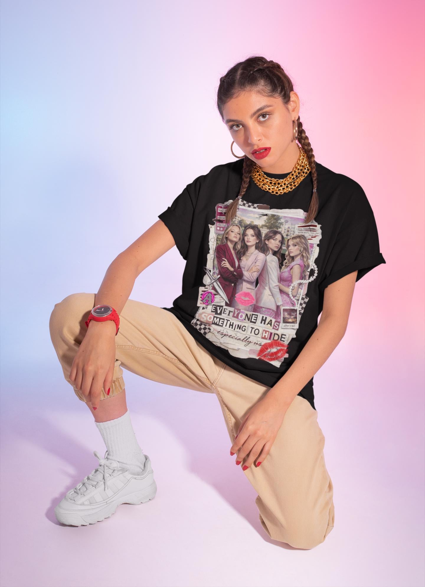 Y2K Drama Graphic Tee | Zillennial Mystery, Comfort Colors