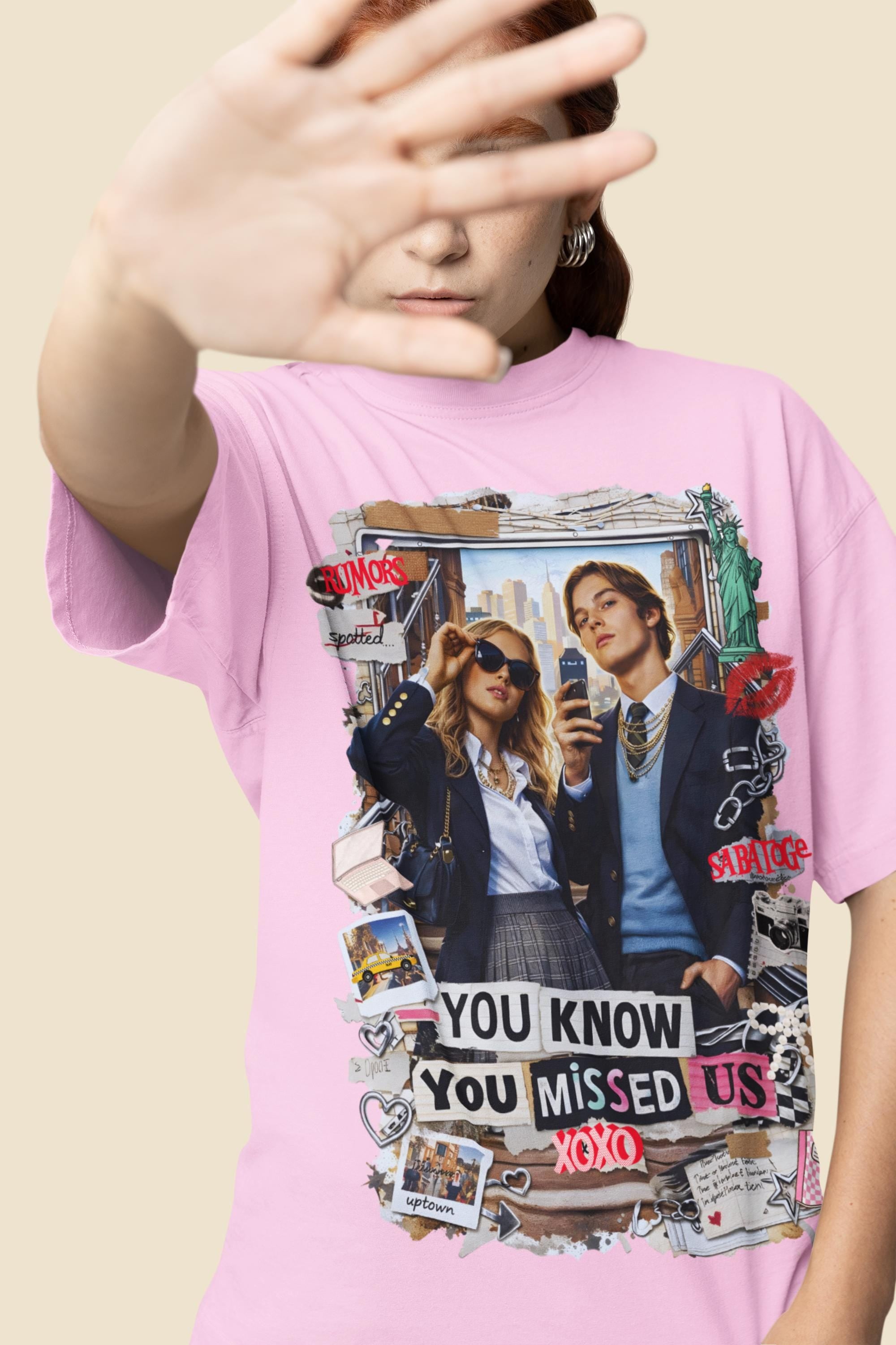 Y2K Gossip Girl Graphic Tee | Zillennial Nostalgia