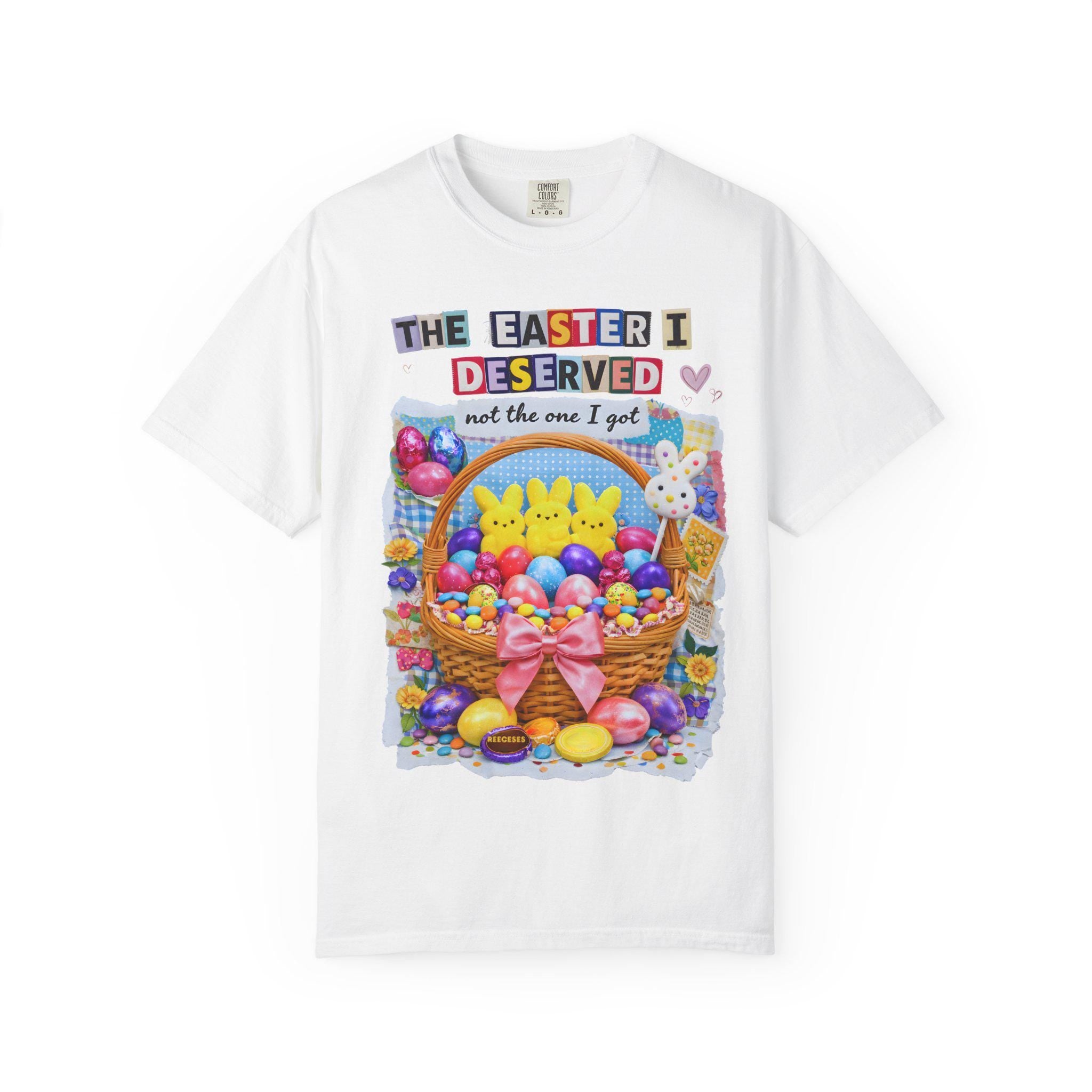 Easter Basket Graphic Tee | Peeps, Eggs, Bunny Unisex Shirt