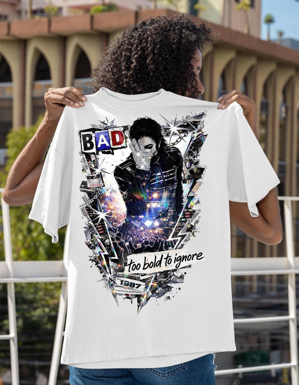 Bad Attitude Graphic T-Shirt | Retro Punk Portrait Too Bold To Ignore Design Vintage Tee