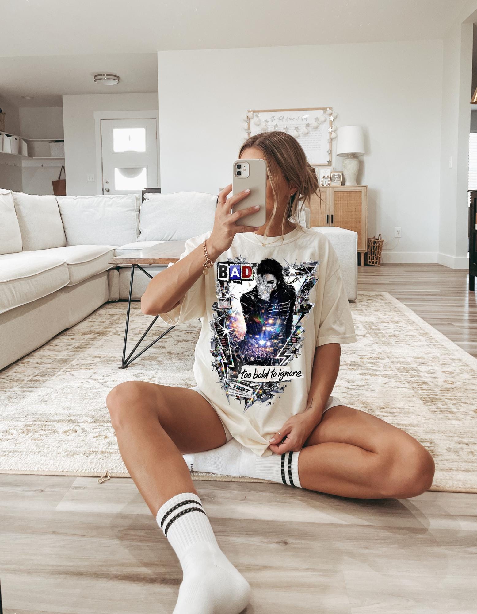 Bad Attitude Graphic T-Shirt | Retro Punk Portrait Too Bold To Ignore Design Vintage Tee