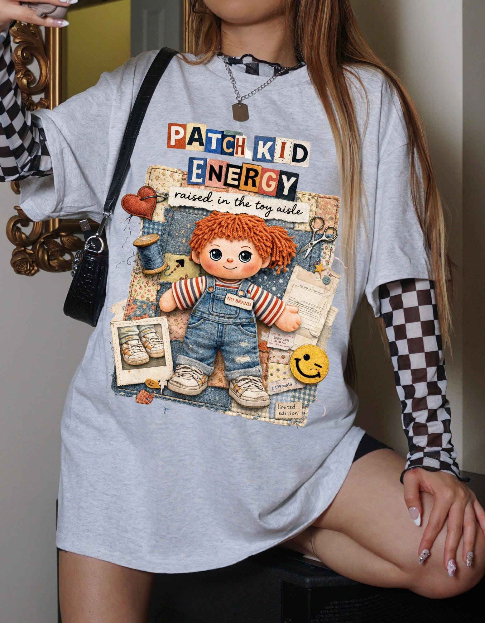 Raggedy Ann Style Graphic Tee | Vintage Toy Design T-Shirt
