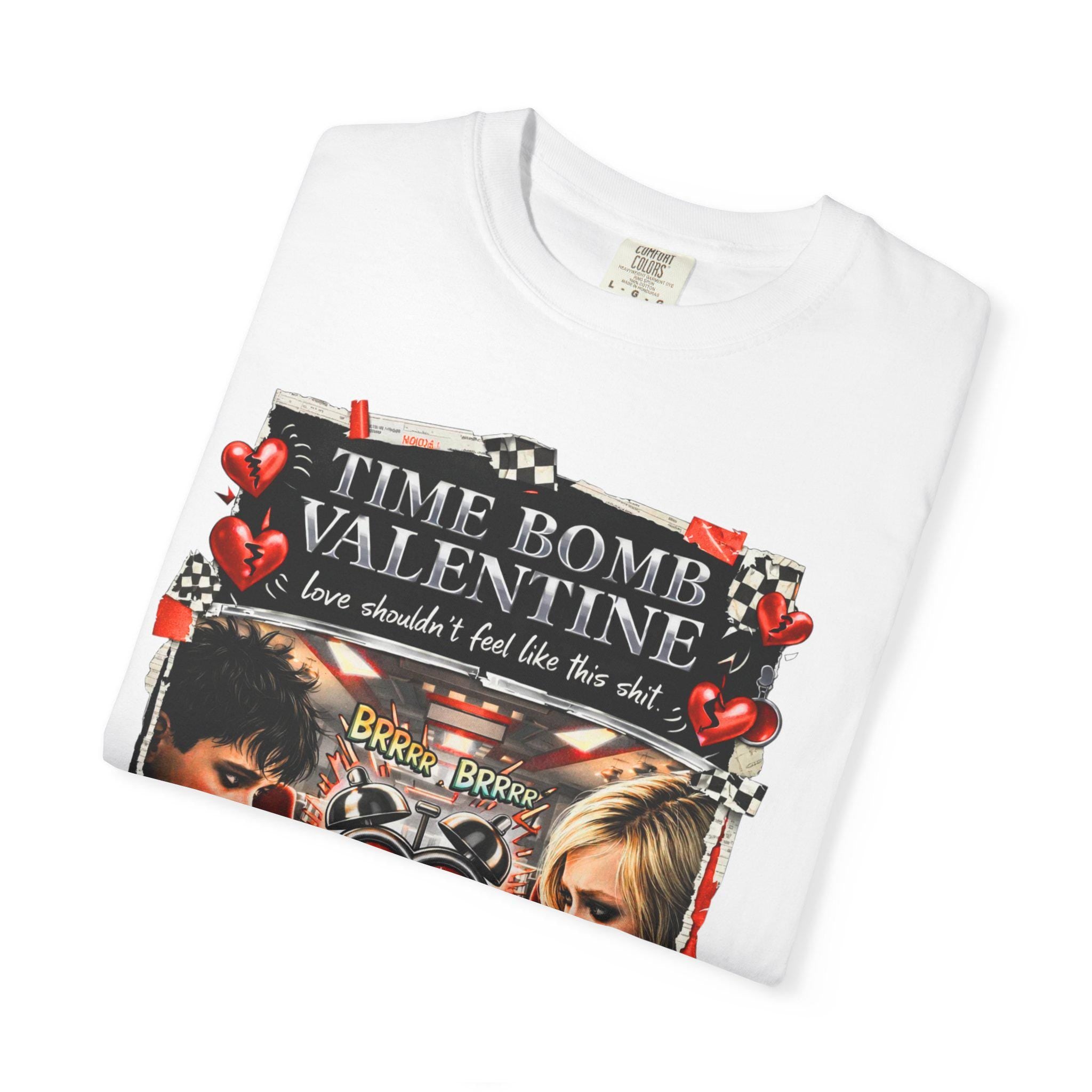 Time Bomb Valentine T-Shirt | Dark Romance Grunge Emo Gothic Aesthetic Unisex Tee Anti Love Graphic Shirt