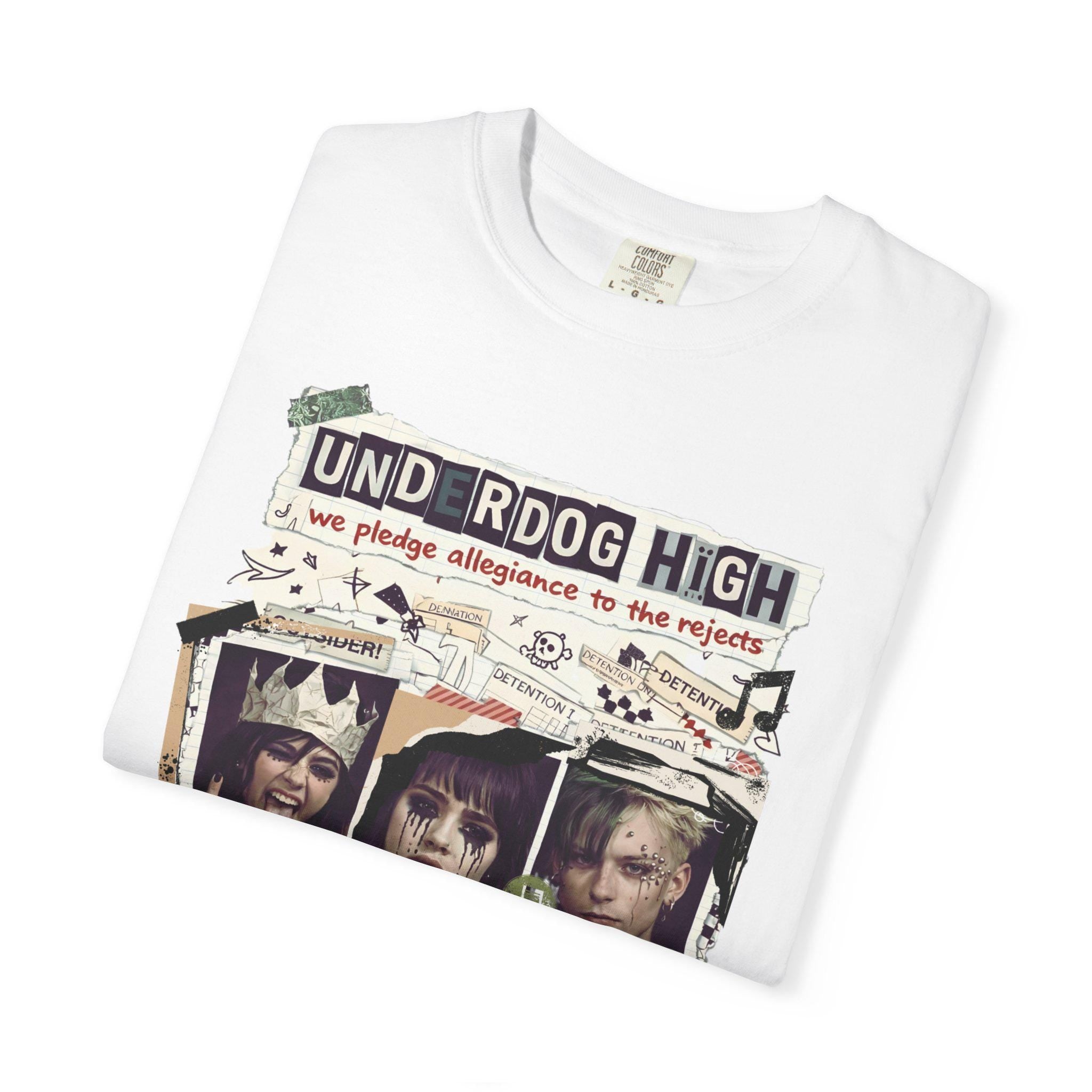 Underdog High Rebellion Grunge T-Shirt | Alternative Punk Band Tee Streetwear