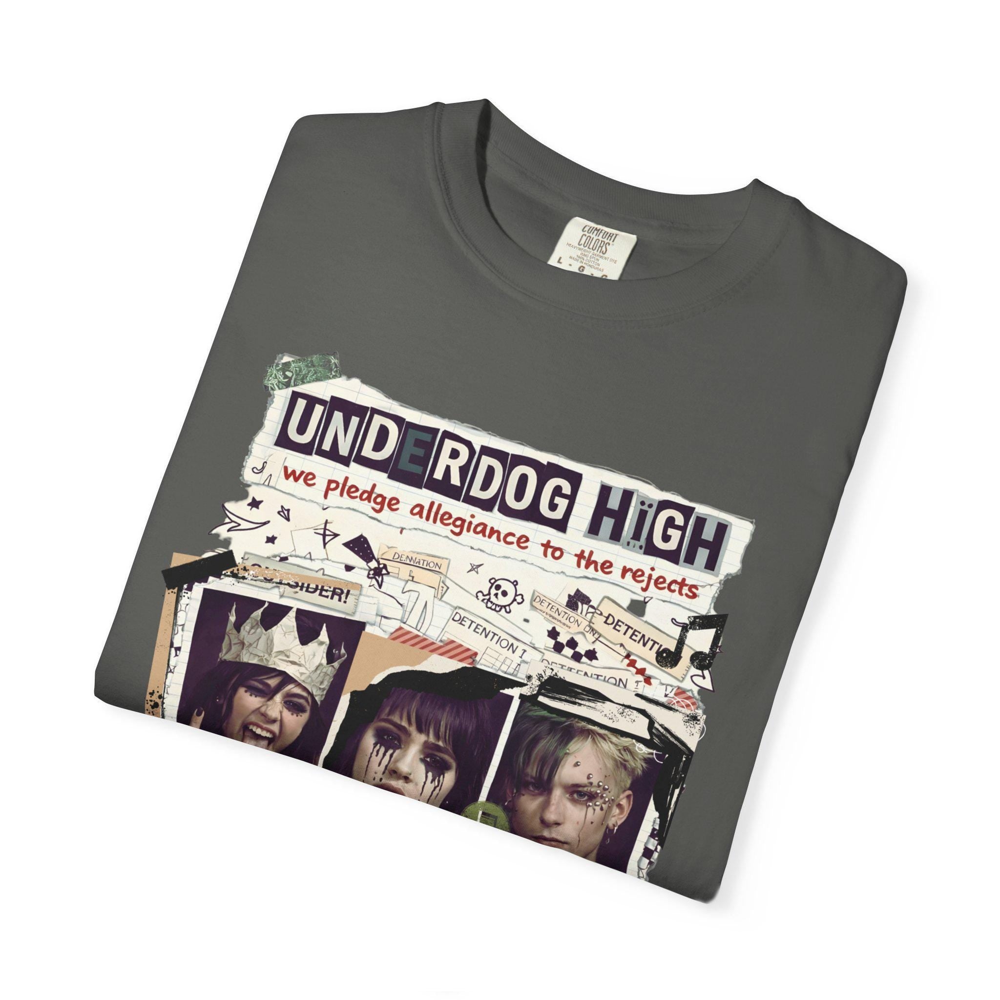 Underdog High Rebellion Grunge T-Shirt | Alternative Punk Band Tee Streetwear