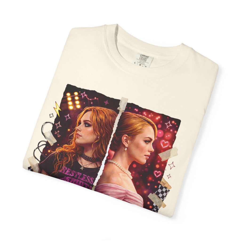 Pink Punk Princess Graphic Tee | Grunge Cotton Shirt Crowned in Chaos Aesthetic Unisex Streetwear