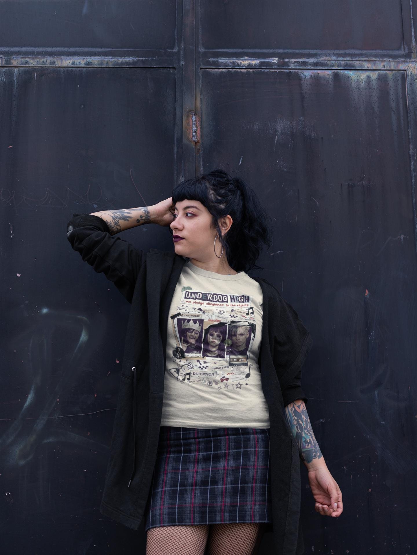 Underdog High Rebellion Grunge T-Shirt | Alternative Punk Band Tee Streetwear