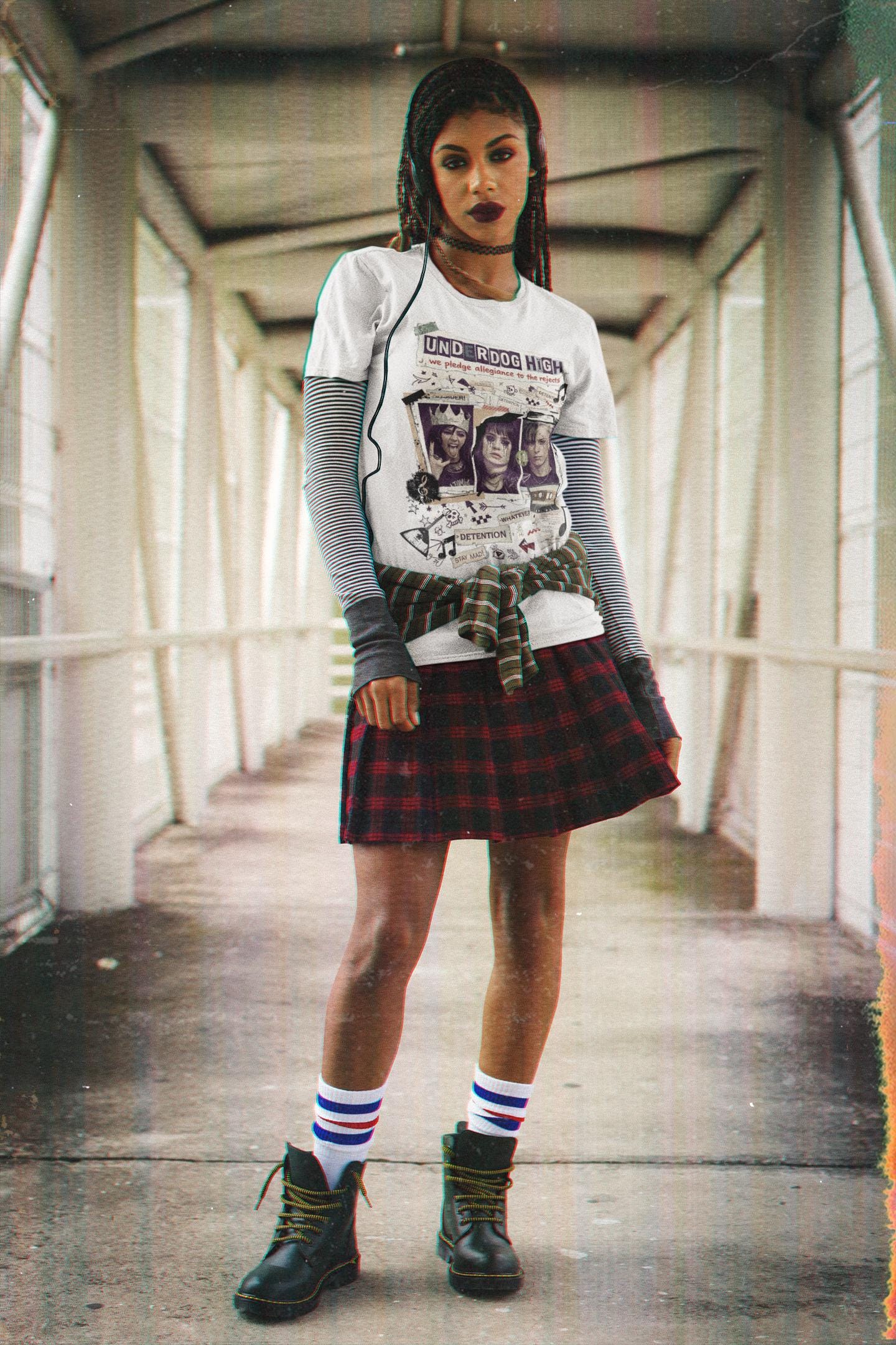 Underdog High Rebellion Grunge T-Shirt | Alternative Punk Band Tee Streetwear