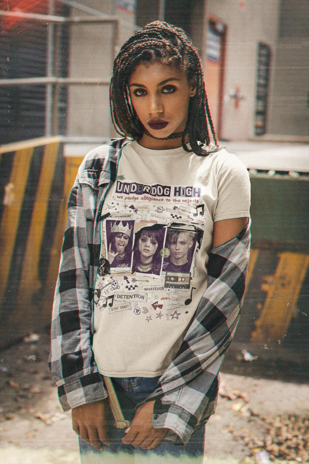 Underdog High Rebellion Grunge T-Shirt | Alternative Punk Band Tee Streetwear