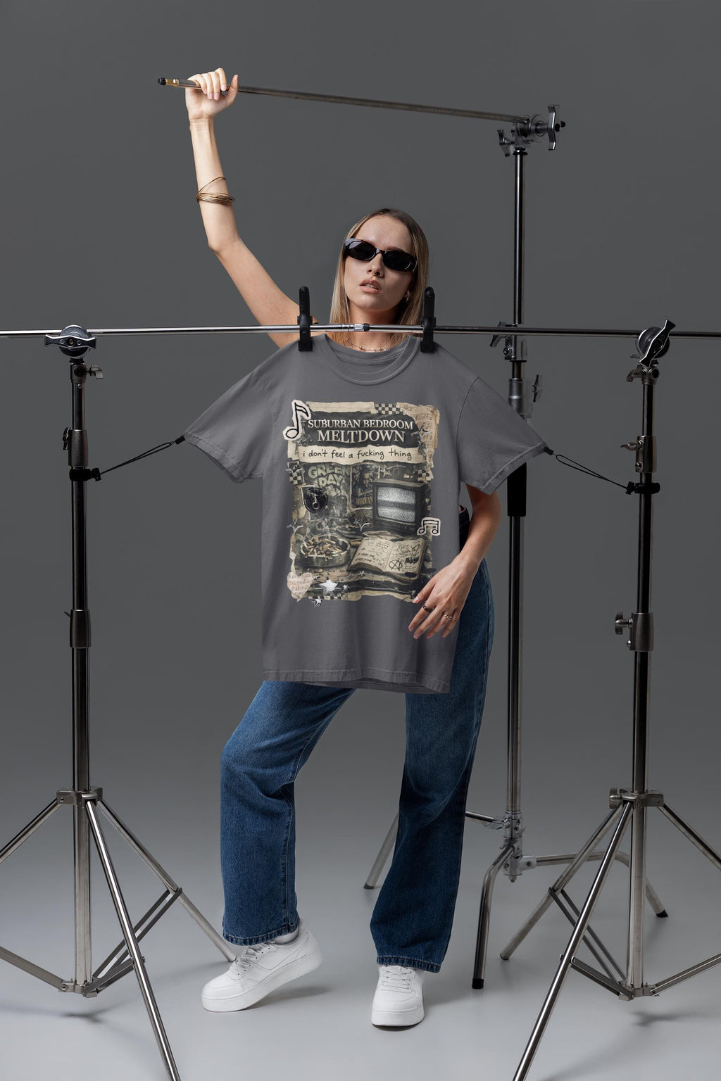 Suburban Bedroom Meltdown T-Shirt | Emo Grunge 2000s Alternative Nostalgia Fashion Tee