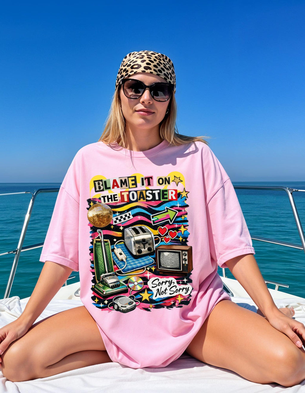 Retro Toaster Graphic Tee | Funny Vintage Appliance Collage
