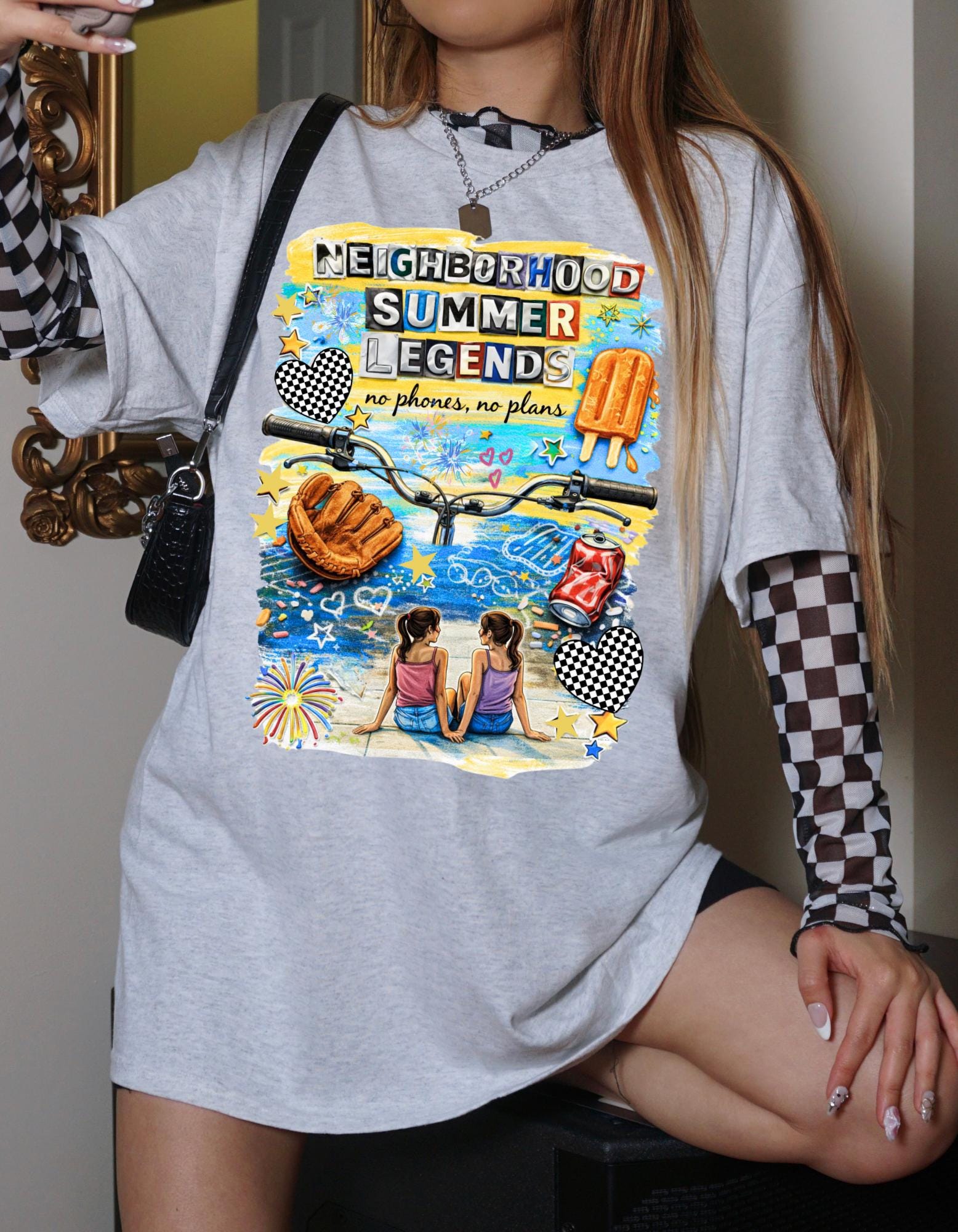 Neighborhood Summer Legends Tee - No Phones Plans Zillennial Nostalgia Shirt Vintage Retro Graphic Unisex
