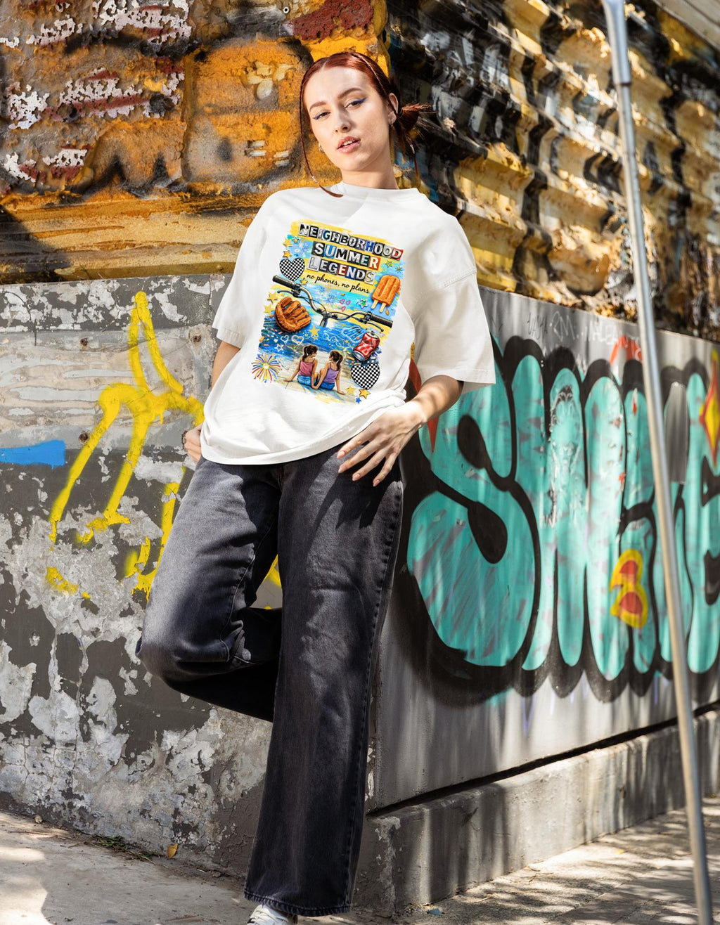 Neighborhood Summer Legends Tee - No Phones Plans Zillennial Nostalgia Shirt Vintage Retro Graphic Unisex