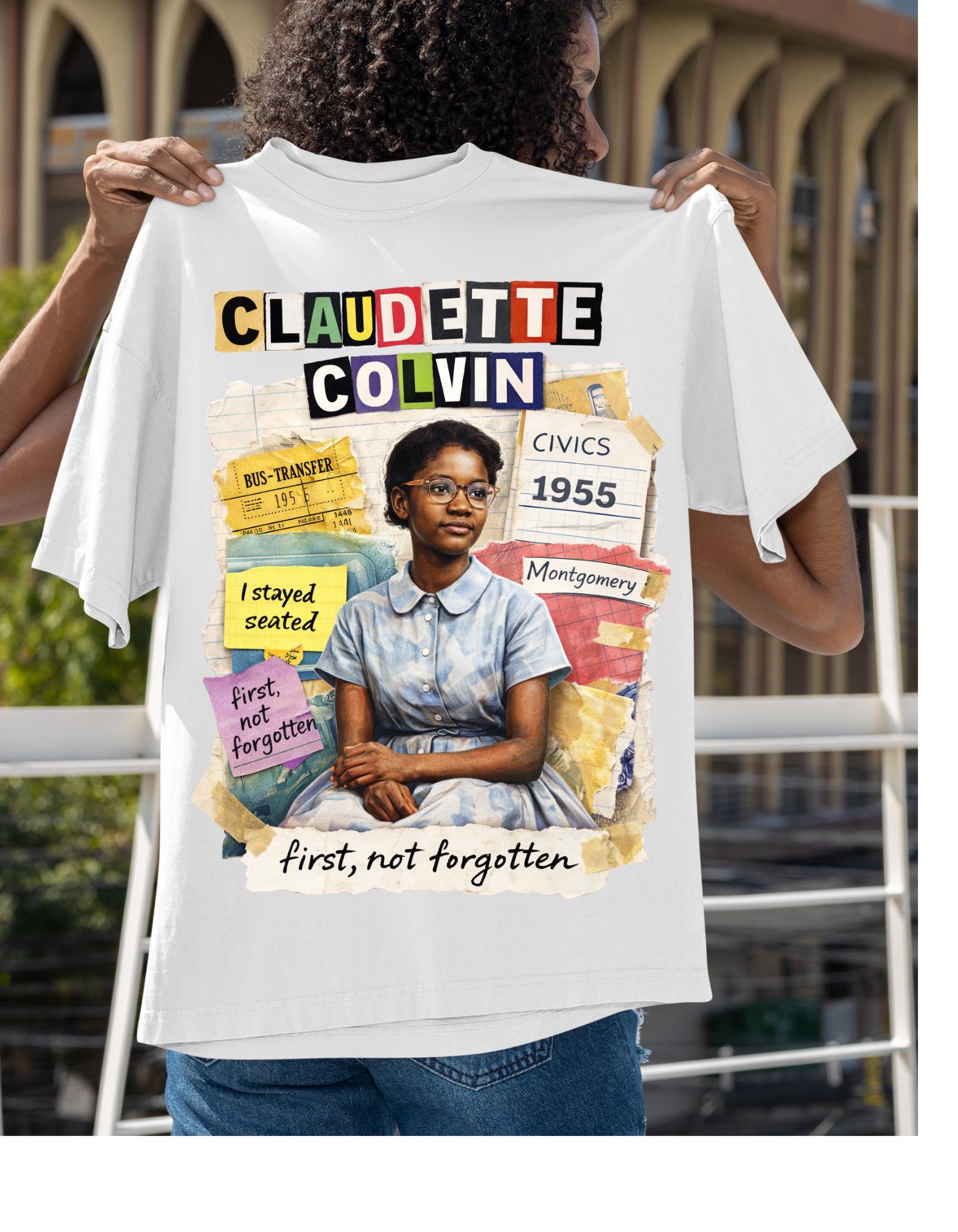 Claudette Colvin Portrait T-Shirt | Civil Rights Activist Graphic Tee