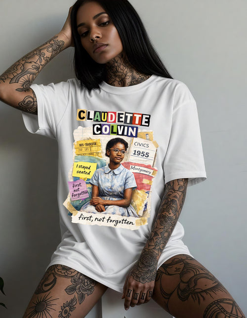 Claudette Colvin Portrait T-Shirt | Civil Rights Activist Graphic Tee
