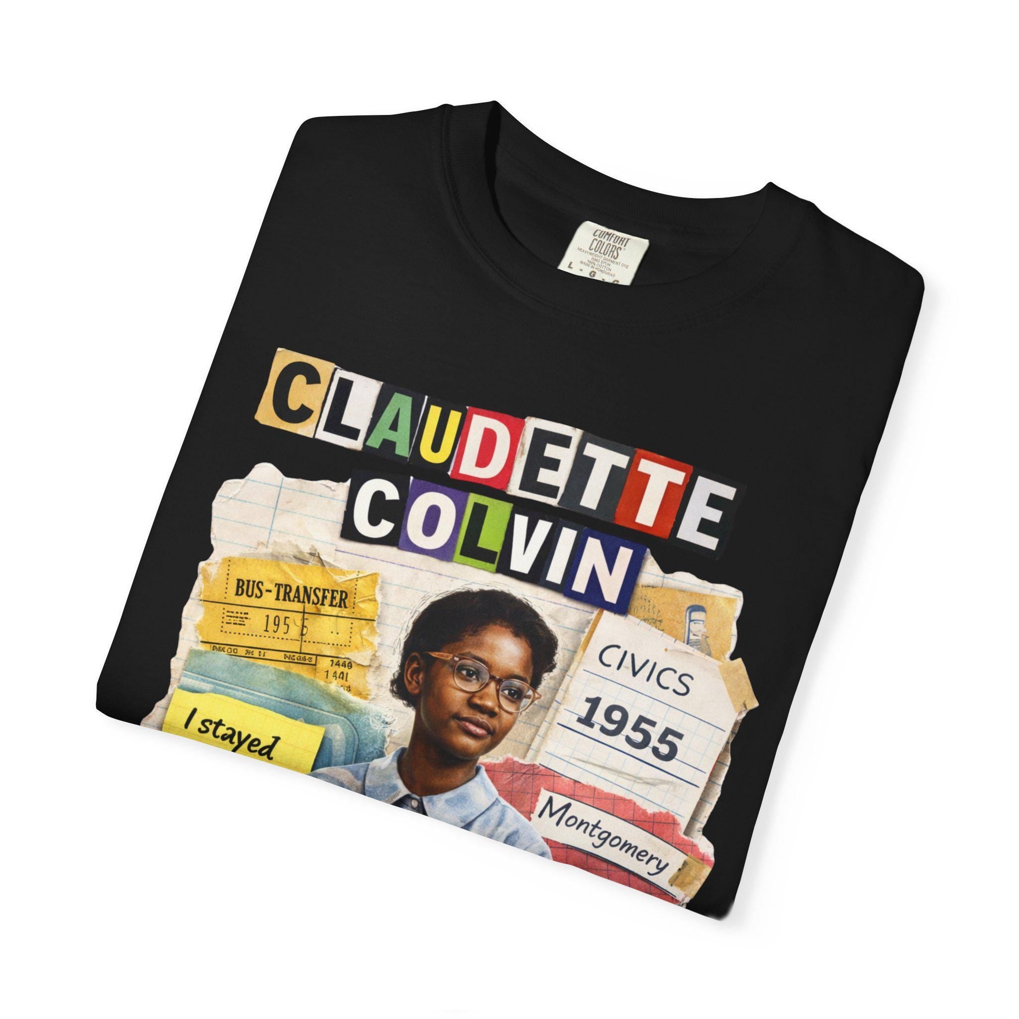 Claudette Colvin Portrait T-Shirt | Civil Rights Activist Graphic Tee
