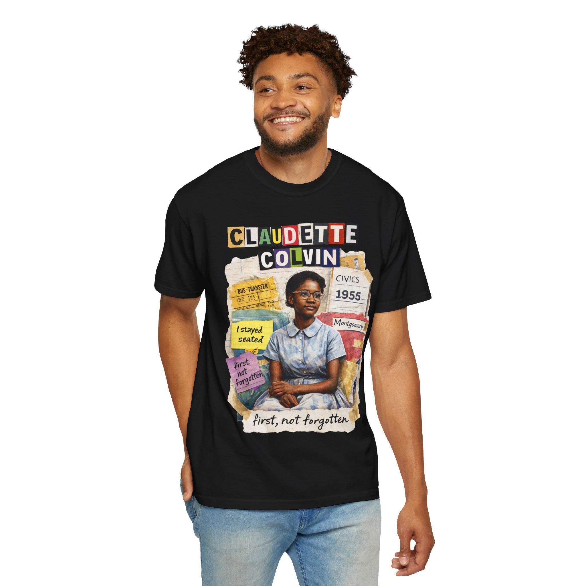 Claudette Colvin Portrait T-Shirt | Civil Rights Activist Graphic Tee