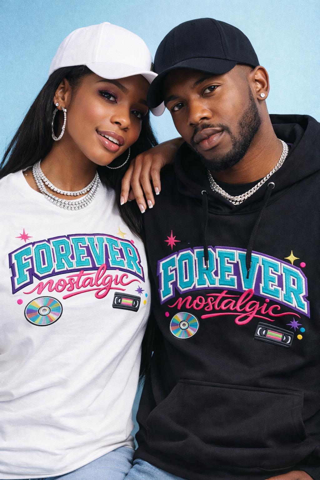 Forever Nostalgic embroidered Dad Cap | Retro roller skate patch