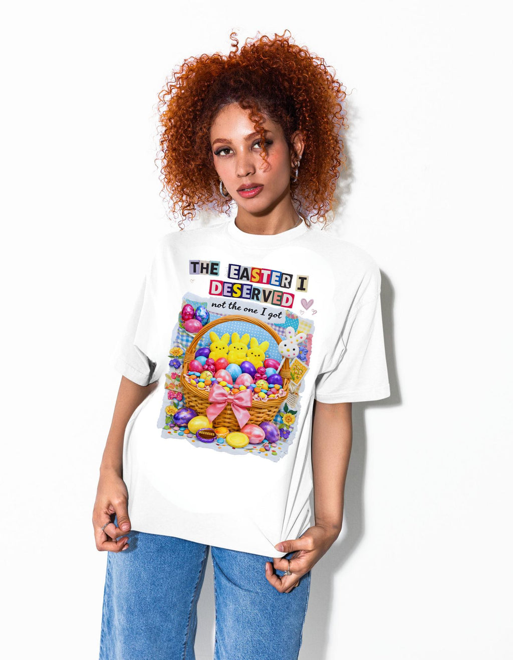 Easter Basket Graphic Tee | Peeps, Eggs, Bunny Unisex Shirt