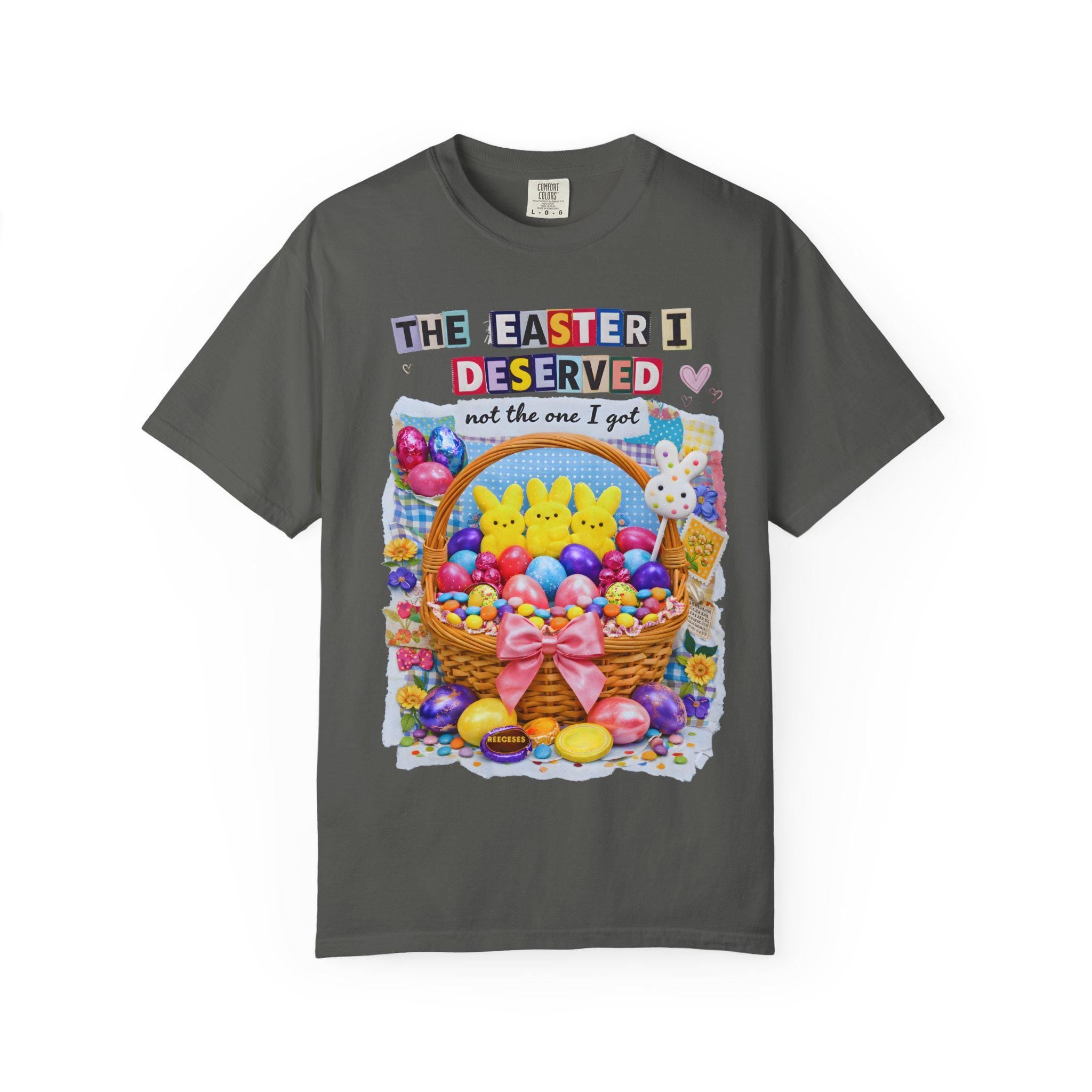 Easter Basket Graphic Tee | Peeps, Eggs, Bunny Unisex Shirt