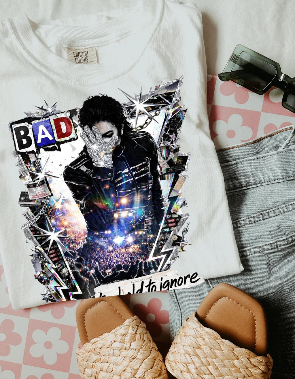 Bad Attitude Graphic T-Shirt | Retro Punk Portrait Too Bold To Ignore Design Vintage Tee