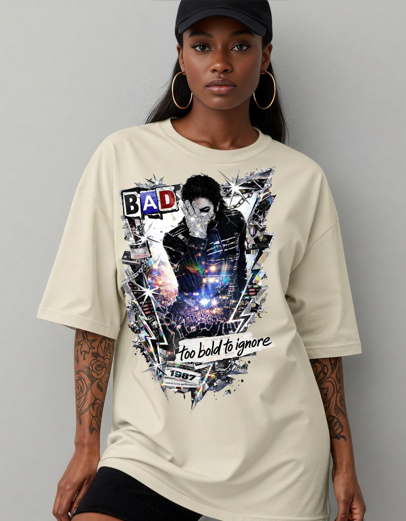 Bad Attitude Graphic T-Shirt | Retro Punk Portrait Too Bold To Ignore Design Vintage Tee