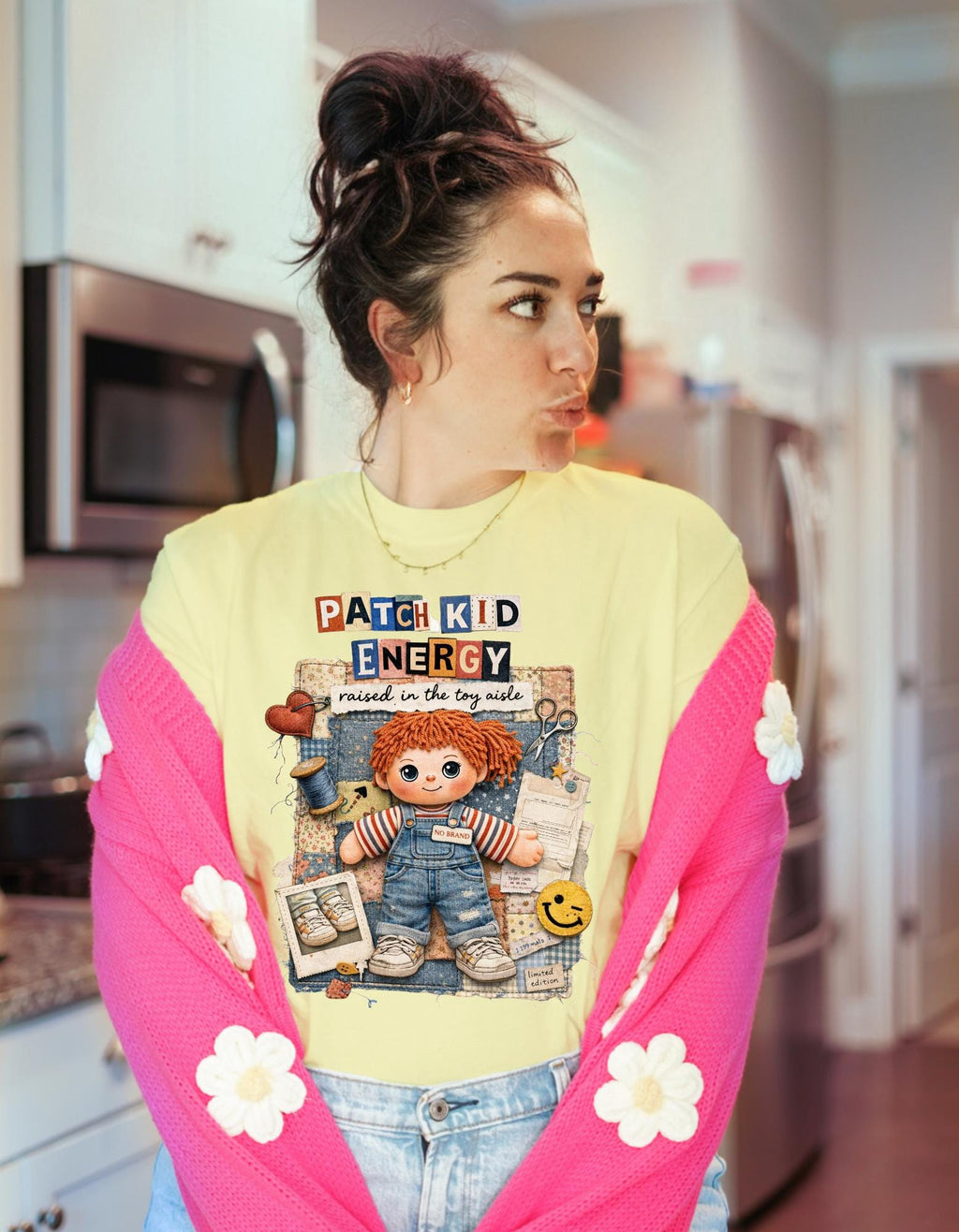 Raggedy Ann Style Graphic Tee | Vintage Toy Design T-Shirt