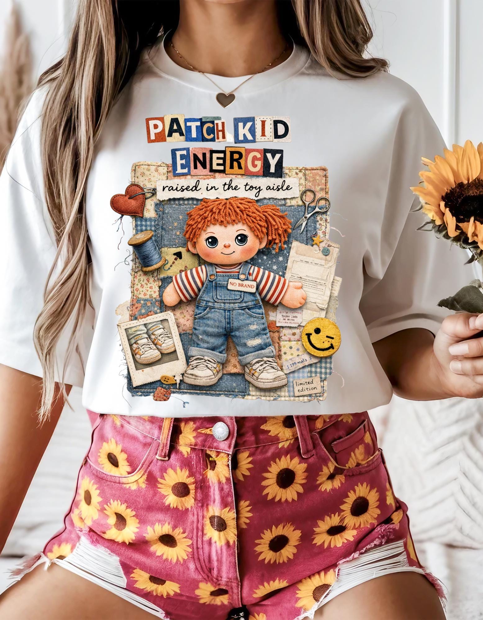 Raggedy Ann Style Graphic Tee | Vintage Toy Design T-Shirt