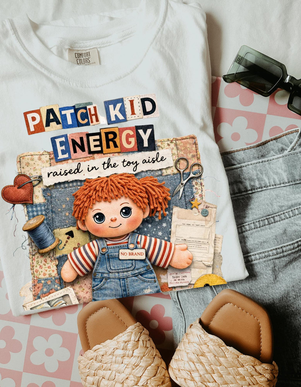 Raggedy Ann Style Graphic Tee | Vintage Toy Design T-Shirt