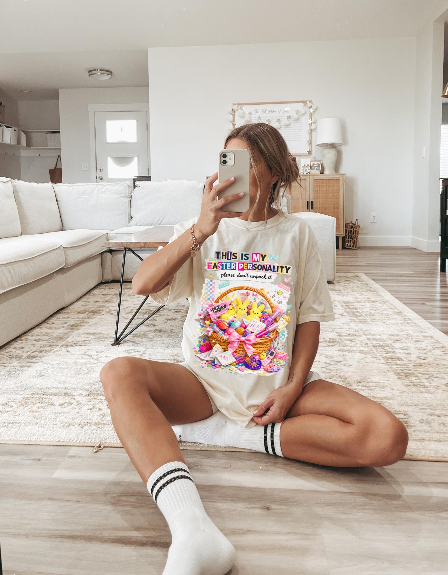 Easter Basket Peeps T-Shirt This Is My Holiday Personality Tee Spring Bunny Gift Apparel