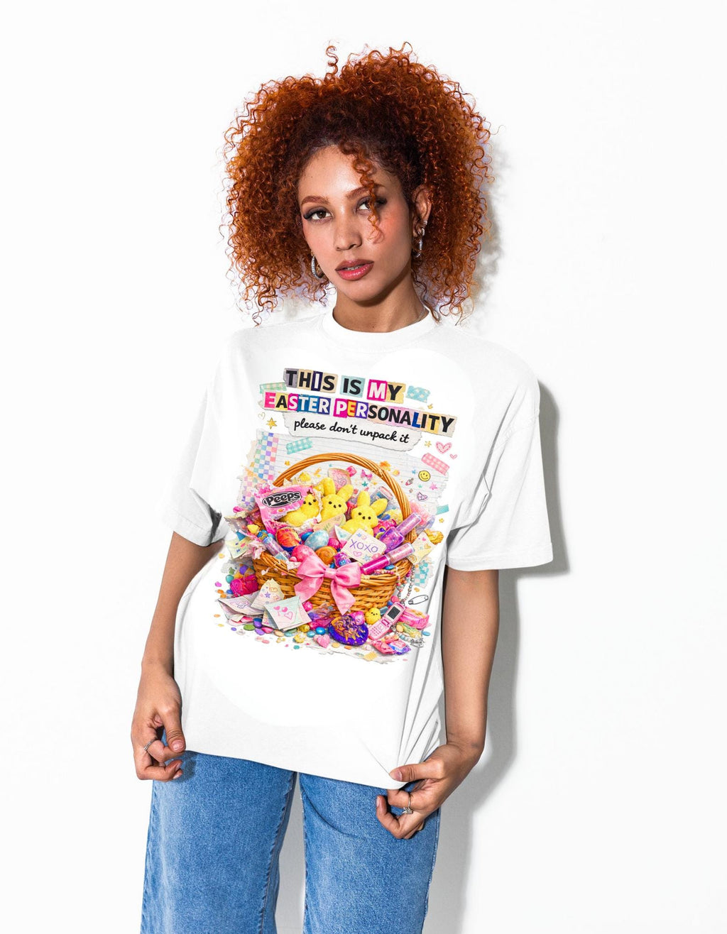 Easter Basket Peeps T-Shirt This Is My Holiday Personality Tee Spring Bunny Gift Apparel