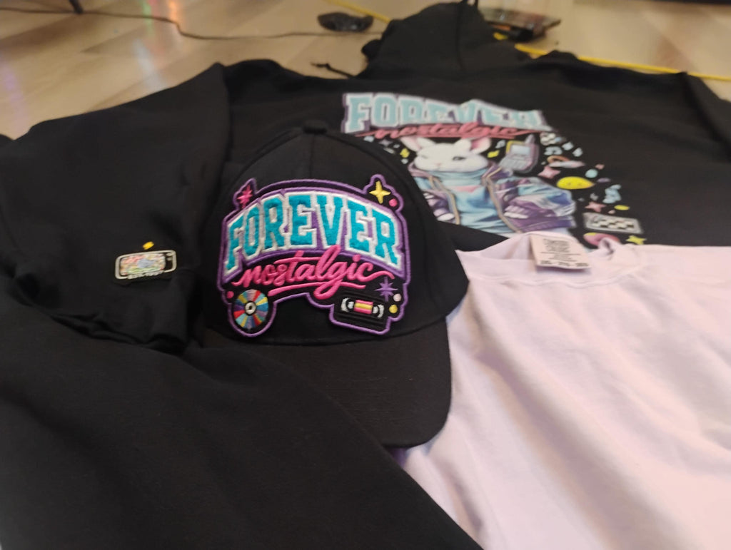 Forever Nostalgic Bunny Hoodie | Retro Gaming Vaporwave Rabbit