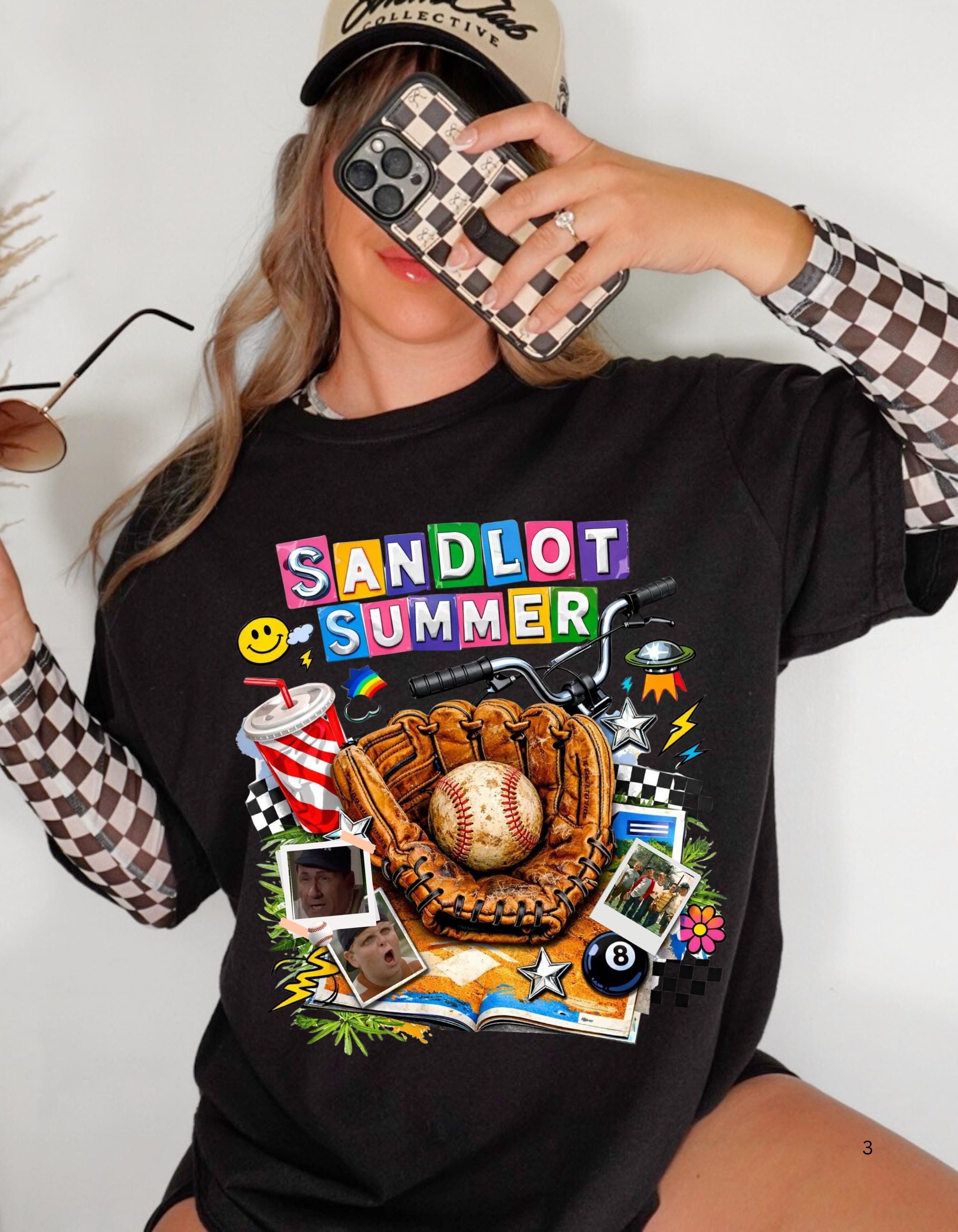 baseball Summer T-shirt | Baseball Glove Graphic Tee, Retro 90s Collage