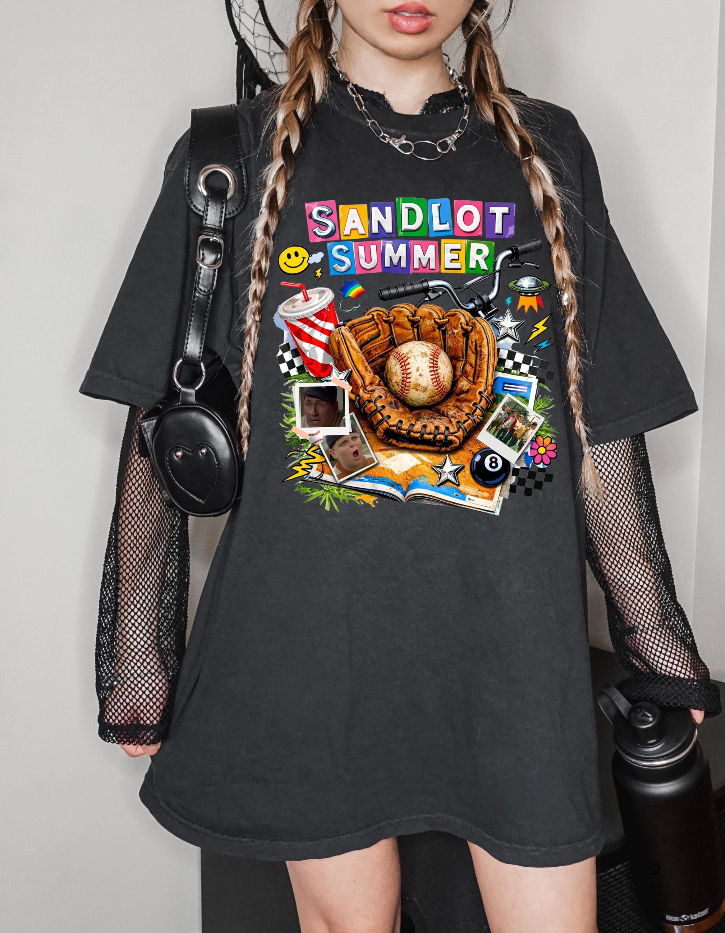 baseball Summer T-shirt | Baseball Glove Graphic Tee, Retro 90s Collage