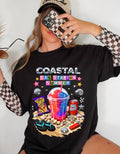 Coastal Gas Station Summer T-shirt | Slushie, Snacks, Seashells, Beach Vibes