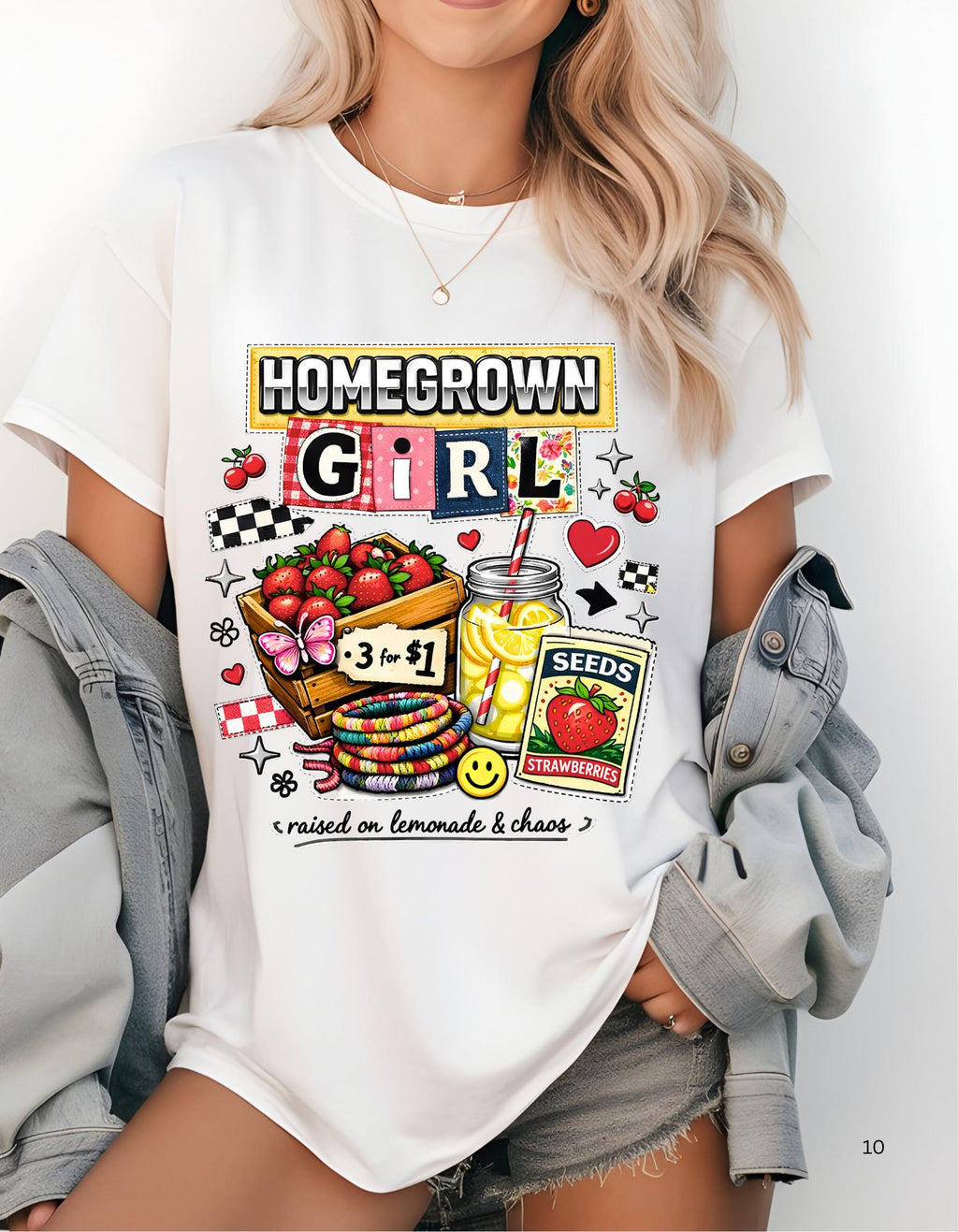Homegrown Girl Garden Market Graphic Tee | Vintage Dyed Cotton Shirt